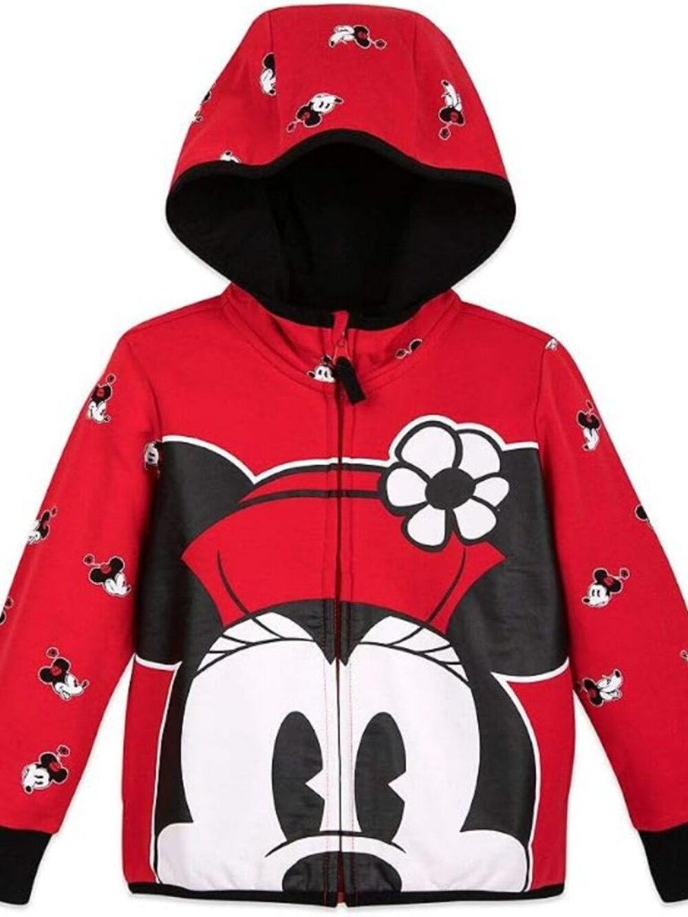 Disney Minnie Mouse Red Zip Hoodie